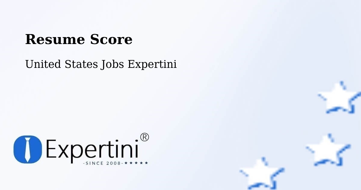 Resume Score & Job Description Match Tool – Progreso - United States Jobs Expertini